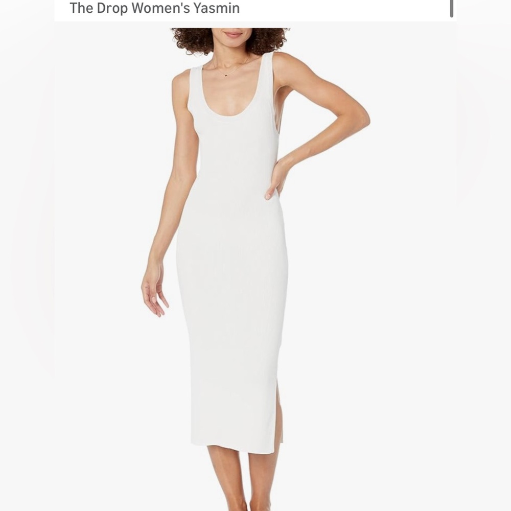 Chic White Midi Dress yasmin.